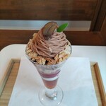 木下茶園 - ほうじ茶モンブランパフェ