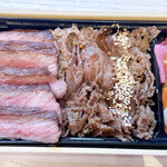 カイロ堂 - 佐賀牛ステーキ&焼肉弁当　2,484円(税込)