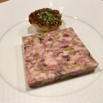ラ・トラース - 前菜1：パテ・ド・カンパーニュ 無花果 青大豆味噌 すだち