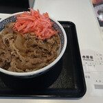 Yoshinoya - 紅生姜で味にアクセントができます