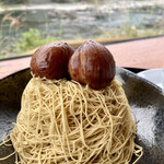 シマント おちゃくり カフェ - マロンが大好きなので、２つ食べました❤️