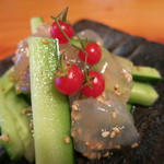 うなぎ屋酒坊・画荘 越後屋 - 25年4月　クラゲ胡瓜