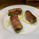 ひょっと子 - アスパラベーコン巻き
