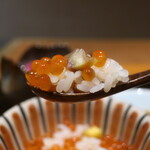 日本料理 幸庵 - 新いくらと栗の飯蒸しリフトアップ