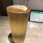 タヰヨウ酒場 - 焼酎ハイボール(430円)。氷がないのもお好きでしょ(何)