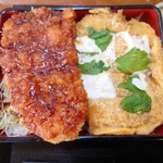 信濃路 - ハーフ丼(ソース&玉子とじかつ丼)(950円)