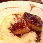 ア ミオ アージョ - 筍のリゾット、フランス産フォアグラ乗せマルサラ風味1800円