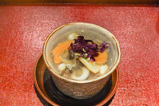 Owari Kaiseki Seimei - 鮑と海鼠腸の冷製茶碗蒸し