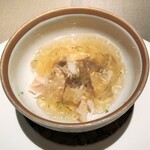 Restaurant L'Equateur - 毛蟹、蟹味噌、松茸、ビネガージュレ