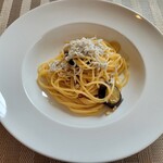 186447295 - ◆「Dコース」の・ミニパスタ ◇秋茄子のペペロンチーノ