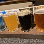 網走ビール館 - ビールの飲み比べ