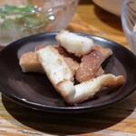 立ち飲み処 て～げ～家 - 食パンの耳の揚げたん？