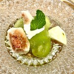 おい河 - デザート/イチジクとシャインマスカット