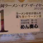 Raxa men mensoushin - 2012年、静岡の1位ラーメン