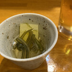 味のまる藤 - お通し　冬瓜煮物