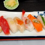 Hamazen - すし定食の寿司