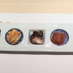 Shimbashi Tenzushi - 前菜5種