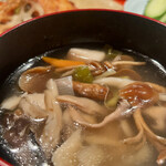 野乃庵 - 昼膳(¥3,850) 汁物：木の子と里芋の重ね煮汁