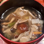 野乃庵 - 昼膳(¥3,850) 汁物：木の子と里芋の重ね煮汁