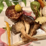 野乃庵 - 昼膳(¥3,850) 安曇野の旬菜プレート：安曇野の野菜ステーキ