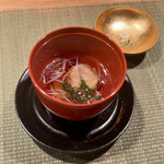 野乃庵 - 昼膳(¥3,850) 箸休め：蓮根もちあんかけ