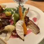 野乃庵 - 昼膳(¥3,850) 安曇野の旬菜プレート：安曇野の野菜ステーキ