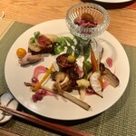 野乃庵 - 昼膳(¥3,850) 安曇野の旬菜プレート