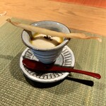 野乃庵 - 昼膳(¥3,850) 小吸物椀：重ね煮かぼちゃのヴェルーテ 春巻きチーズステック
