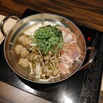 個室居酒屋 四季彩 - 鶏つくねの塩ちゃんこ鍋