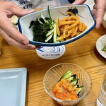 四ツ木製麺所 - イカのうにみそ和え