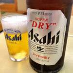 比叡山麓 鶴喜そば - ＊瓶ビール（中）（¥620）