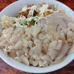 らーめん じろきん - 麺300ｇニンニクアブラマシマシマヨネーズマシマシ豚1枚追加