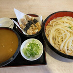 つる岡 - 磯揚げカレーせいろ。