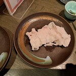 しゃぶ禅 - 山形豚バラ肉を、しゃぶしゃぶのスープで調理したものその１です。