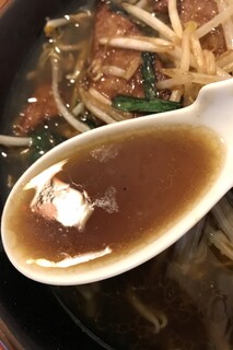 中華料理 王道楼 - レバニラタンメン　スープアップ