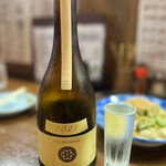 Yakitori Hoshinoie - ◯新政　純米酒エクリュ(半合)¥440…文句なしに美味♪(  ´艸`)希少なお酒がこのお値段でいただけるのは嬉しいですね♪(*´˘`*)♡