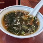 ポパイ ラーメンレストラン - 炒飯のスープ