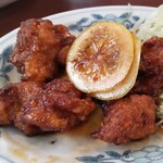 ポパイ ラーメンレストラン - 鶏唐揚げのレモン正油ソース