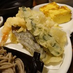 jizaketosobakyoufuuodensangendou - 天ぷら蕎麦の華やか御膳