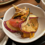 きんぼし - 季節の一品3点盛り（コース内）評価＝◎：洋風南蛮漬け（エスカベッシュ）