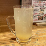 きんぼし - ゆず酒サワー お湯割り（税込 495円）評価＝◯