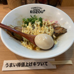 Tonkotsu Mazesoba Kozou Purasu - 【期間限定】炙りガリマヨまぜそば 1140円＋超絶とろ玉 100円