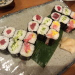 梅月 - 鉄火巻、かっぱ巻、トロタク巻