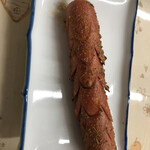 望月 - ソーセージ焼き。胡椒だけで無い、中国味。