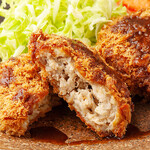 Cheese-wrapped minced meat cutlet