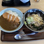 江戸家 - カツカレー丼そばセット