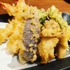 石月 - 海老と秋野菜の天ぷら盛り合わせ