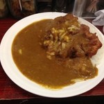 マンモスカレー - マンモス1kg唐揚げカレー