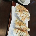 蕎麦藍 - 桜えび天ぷら。