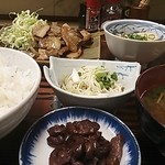自由軒 - 豚しょうが焼定食　アップ　2013.4追加